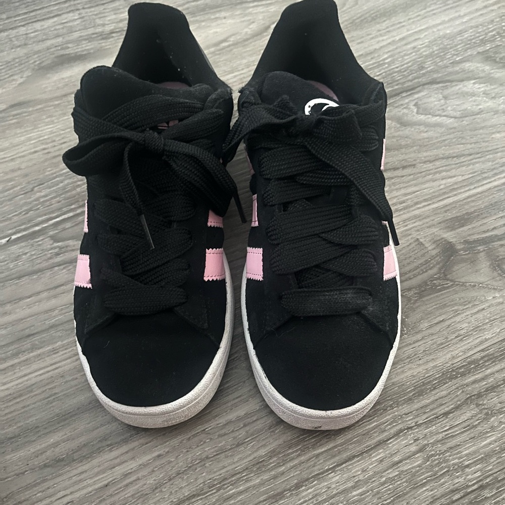 Women’s US8 Suede Adidas Black and Pink Women's Sneakers